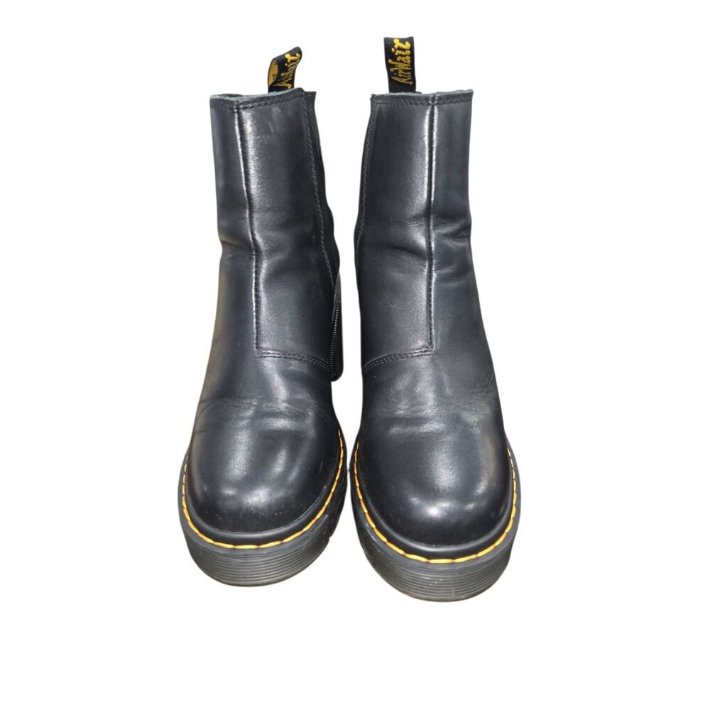 Women's Dr. Martens Spence Leather Chelsea Boots Featuring Flared Heel Size 7